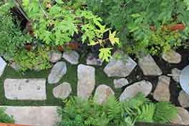 Paysage contemporain près de Lyon Rhône 69 Salon Scènes de jardin