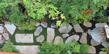 Paysage contemporain près de Lyon Rhône 69 Salon Scènes de jardin